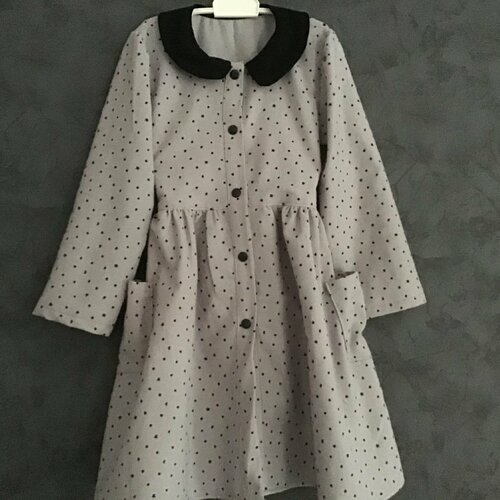 Robe automne hiver du 2 au 16 ans en flanelle