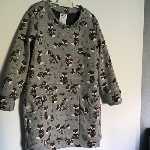 4 ans robe mi saison et hiver/robe tunique/ polaire alpin/robe sweat