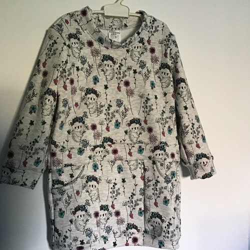 4 ans et 6 ans robe mi saison et hiver/robe tunique/ polaire alpin/ robe sweat
