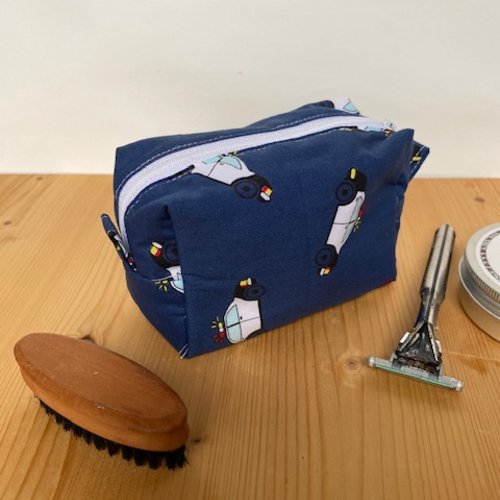 Mini trousse molletonnée "police"