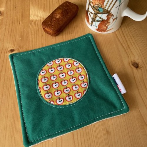 Dessous de tasse en tissu façon patchwork