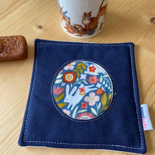 Dessous de tasse en tissu façon patchwork