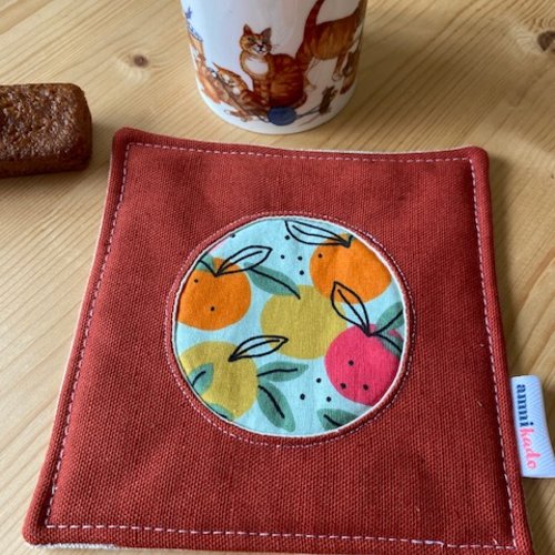 Dessous de tasse en tissu molletonné