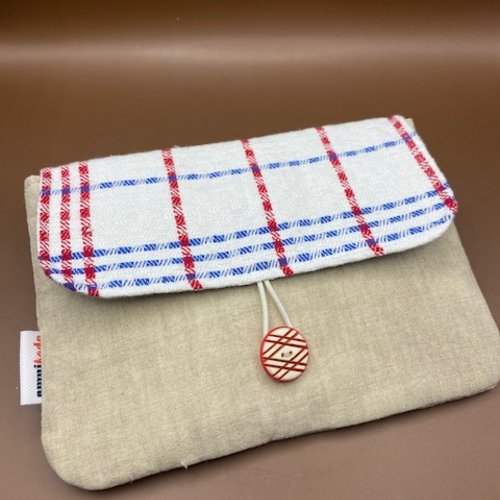 Pochette à rabat vintage upcyclée