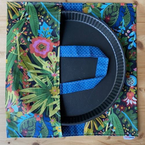 Sac à tarte - modèle fleurs exotiques