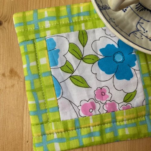 Dessous de tasse vintage façon patchwork