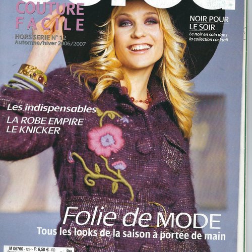 Burda couture facile n° 12 h 
