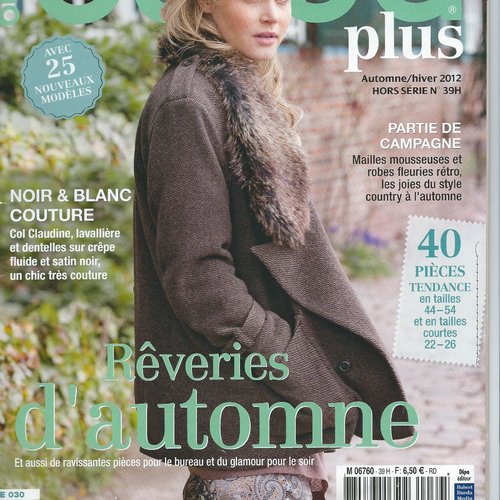 Burda tendance mode plus n° 39 h