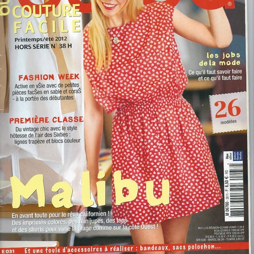Burda couture facile  n° 38h