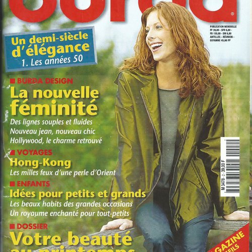 Magazine burda tendance modes n° 2