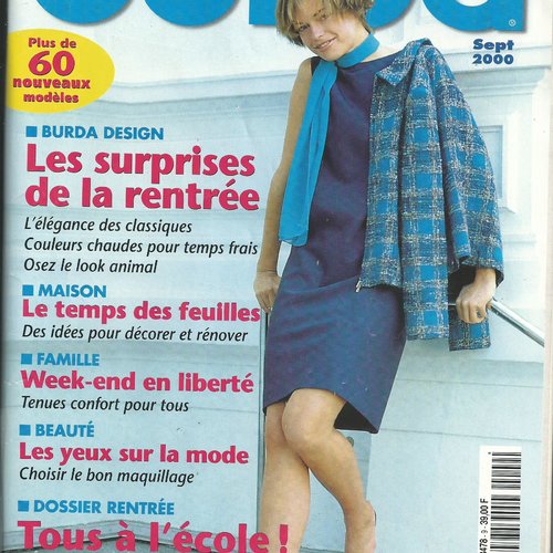 Magazine burda tendance mode n° 9