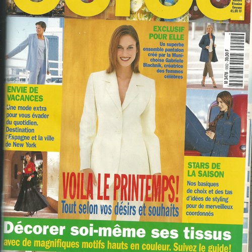 Magazine burda tendance mode n° 02