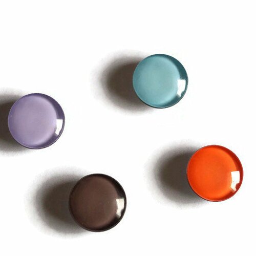 Chunk noosa bouton pression de couleur orange, chocolat, bleu ou mauve
