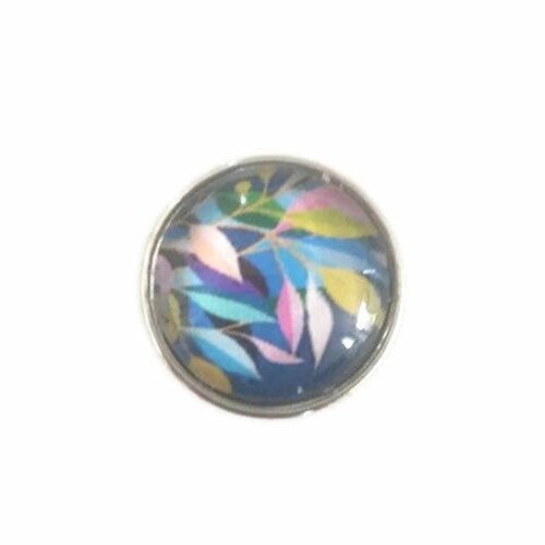 Bouton pression snap interchangeable 18mm floral