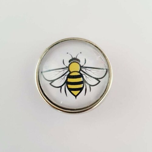 Bouton pression snap 18mm abeille