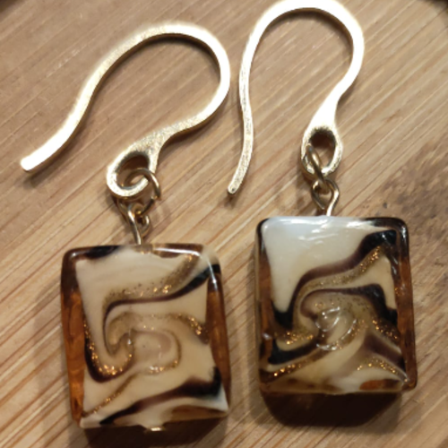 Boucles d'oreilles "caramel"