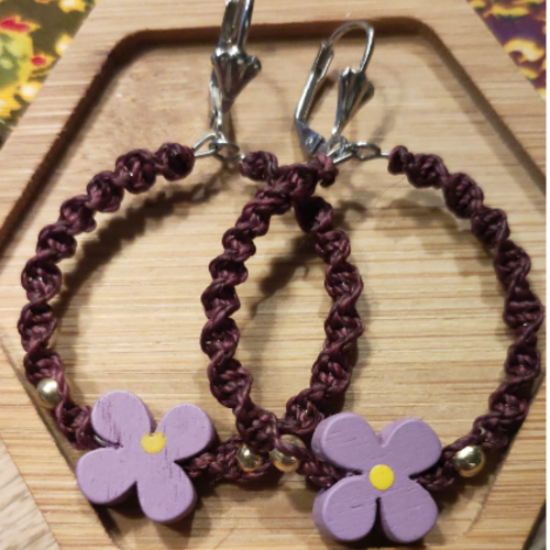 Boucles d'oreilles "flore"