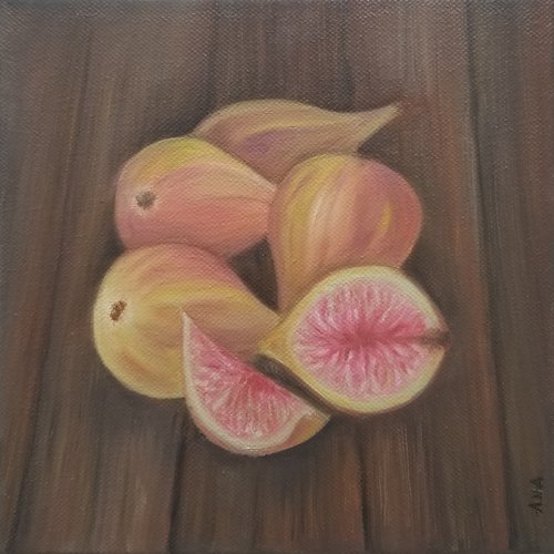 Peinture à l'huile originale figues