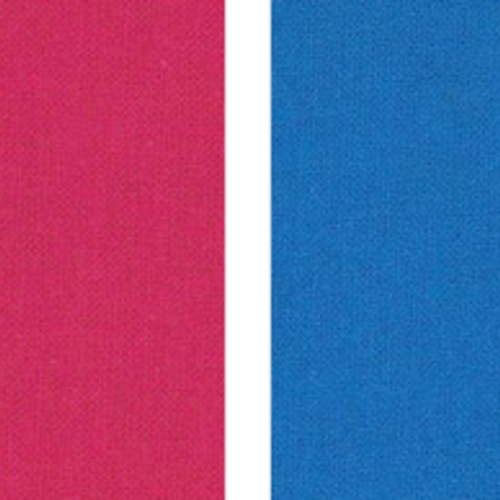 2nd choix : lot tissus cretonne 100 % coton : 2.14m fuchsia + 1.10 et 0.50m bleu azur