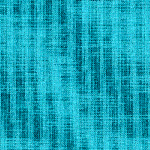 Tissu cretonne 100 % coton colombine-bleu turquoise 36 / 50 cm 