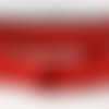 Morceau de 1,57m : ruban sangle sergé coton largeur 14 mm - 08 rouge