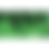Morceau de 1.07 m 2nd choix : galon paillettes sequins carrés 11 rangs 40 mm - vert sapin n°15 