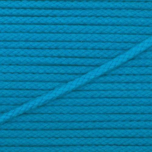 Cordon coton mixte ø 5mm - coloris turquoise 536 / 1 m 
