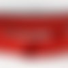 Morceau de 1,6 m : ruban sangle sergé coton largeur 14 mm - 08 rouge
