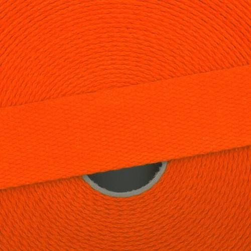 Morceau de 1.80 m : sangle coton épaisse largeur 30 mm - orange n° 83 