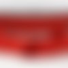 Morceau de 2.6 m : ruban sangle sergé coton largeur 14 mm - 08 rouge