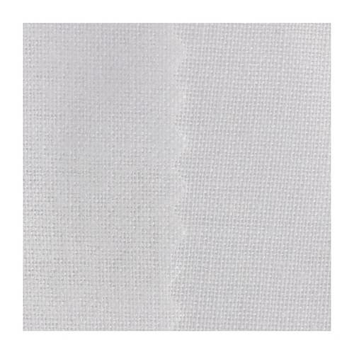 Triplure entoilage thermocollant blanc en coton - ferme spécial cantonnière / 50 cm