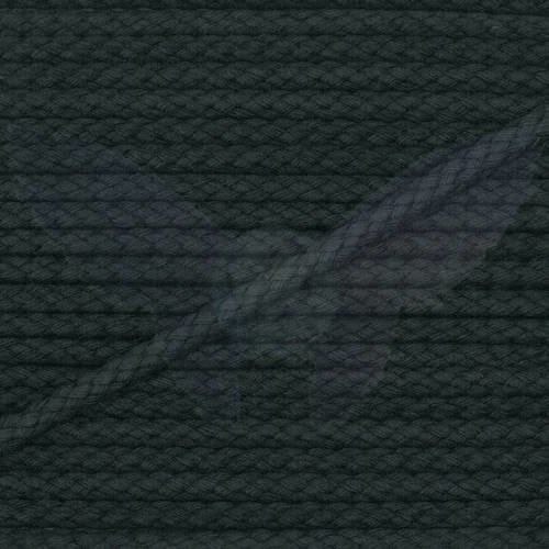Cordon coton mixte ø 5mm - coloris noir / 1 m 