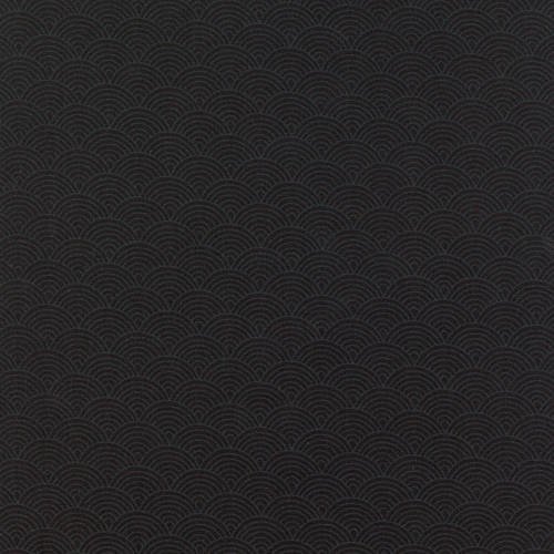 Tissu patchwork timeless treasures c1180-black : hue scallops / coupon de 50*55 cm 