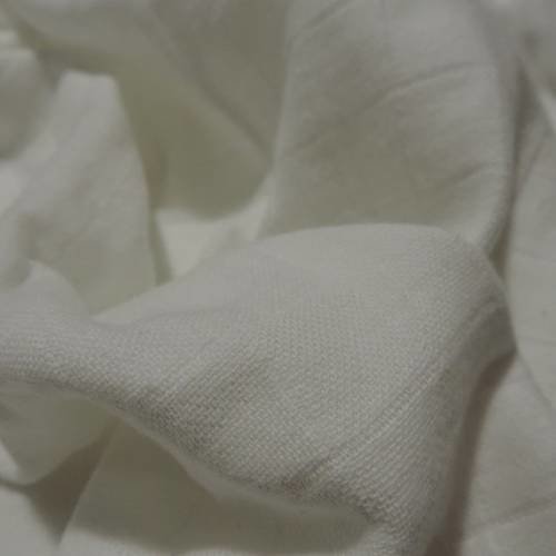 Lange gaze "muslin" oeko-tex 100% coton bio certifié - coloris blanc / 50 cm 