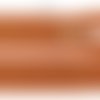 Fermeture éclair non séparable 12 cm - métal maille 4 mm / orange brûlée 280 