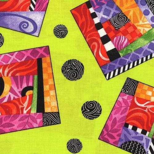 Tissu patchwork paintbrush studio - rio 6871 - coupon 50 x 55 cm 