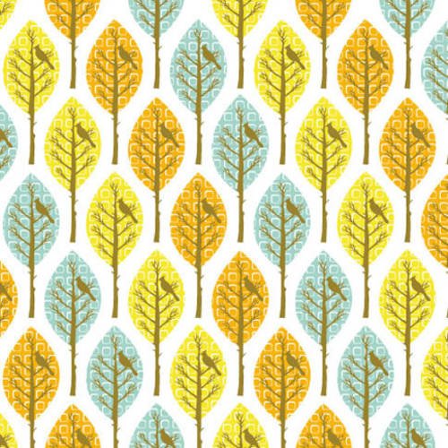Tissu patchwork christel g. design : forest pattern t2 - coupon 49 x 78 cm