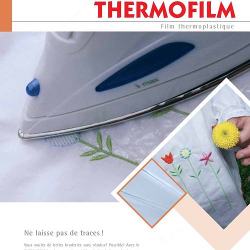 Thermofilm de gunold - film thermoplastique pour broderie sur tissus fins / m 