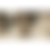 Morceau de 1,25m : galon paillettes sequins carrés 2 rangs 10 mm - 51 or clair