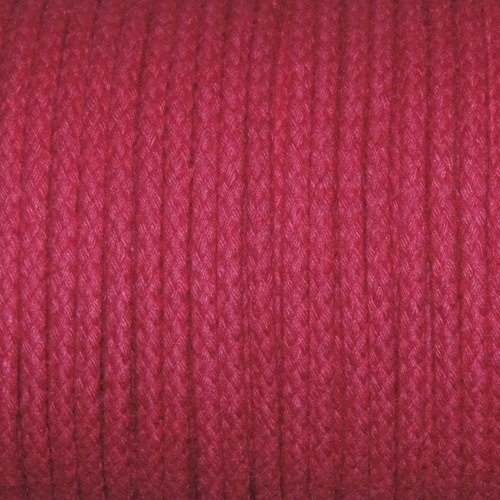 Morceau de 2,91m : cordon coton mixte ø 5mm - 511 fuchsia