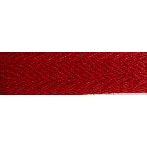 Morceau de 9,28 m : ruban sangle sergé coton largeur 14 mm - 97 rouge foncé