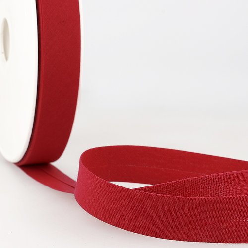 Biais poly-coton 20 mm - 278 rouge love / 1 m