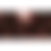 Morceau de 1.40m : galon paillettes sequins carrés 11 rangs 40 mm - 56 chocolat