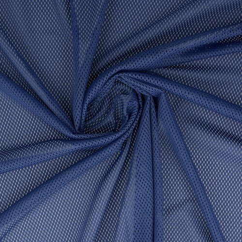 Tissu filet mesh 100 % polyester 100 g/m² – 23 bleu marine / 50 cm