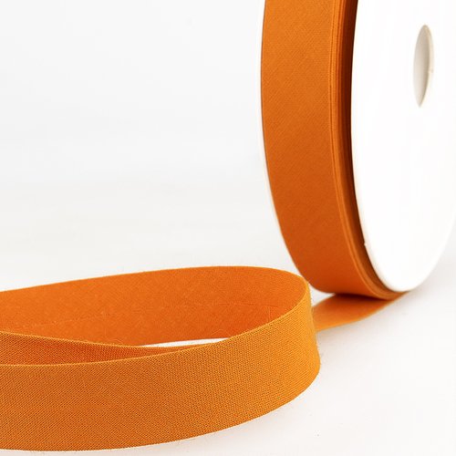 Biais poly-coton 20 mm - 193 orange brûlée / 1 m