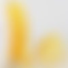 Morceau de 2.56m : passepoil poly-coton 10mm mèche 3mm - 81 jaune vif