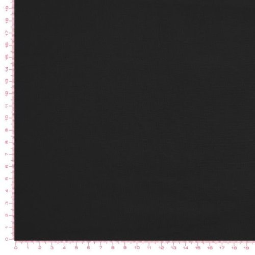 Tissu 100% coton uni noir 09 / 10 cm