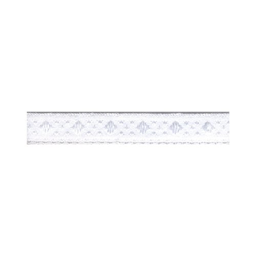 Biais élastique cavalier spécial lingerie 11 mm - 01 blanc / 1 m