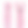 Fermeture éclair non séparable 25 cm - nylon maille 3 mm / rose layette 133