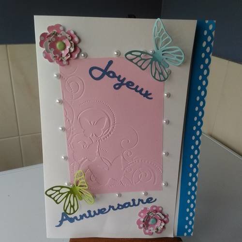 Carte Anniversaire Theme Papillon Un Grand Marche